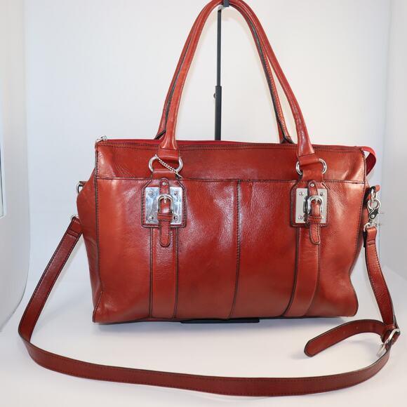 Wilsons Leather Red Shoulder/Briefcase Bag - Read description - Picture 1 of 12